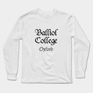 Oxford Balliol College Medieval University Long Sleeve T-Shirt